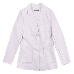 Customized long-sleeved short outpatient doctor's gown Fashion design high-end plastic surgery hospital coat Doctor's gown center SKU058 Customized long-sleeved short outpatient doctor's gown Fashion design high-end plastic surgery hospital coat Doctor's gown center SKU058